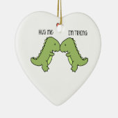 恐竜が私を抱き締める セラミックオーナメント (右)