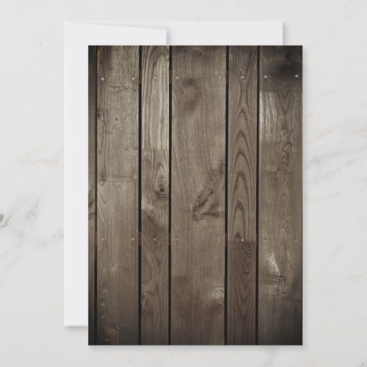 恐竜が誕生日の招待を掘り起こし、田舎風にリアル 招待状 (裏面)