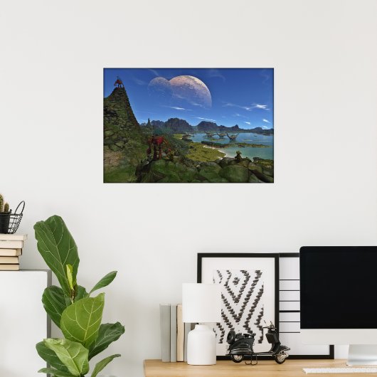 恐竜が鳴った時 ポスター (ホームオフィス)