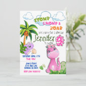 恐竜が9歳の誕生日の招待を回す 招待状 (スタンド正面)