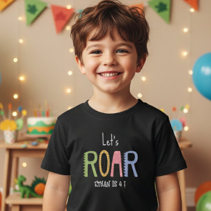恐竜たちと一緒に吼えよう！子供の誕生日 トドラーTシャツ