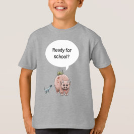 恐竜たちは学校へ行く準備ができています Tシャツ
