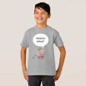 恐竜たちは学校へ行く準備ができています Tシャツ (正面フル)