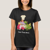 恐竜たった今結婚しました Tシャツ (正面)