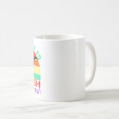 恐竜でプレスクールをぶっ飛ばす! コーヒーマグカップ (正面右)
