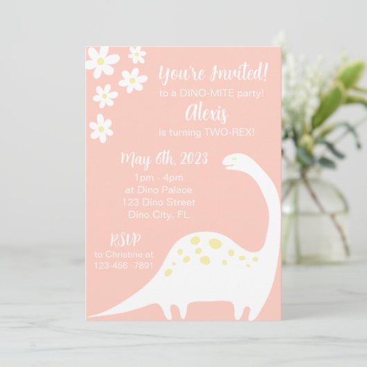 恐竜とデイジー 招待状 (スタンド正面)