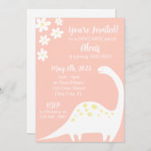 恐竜とデイジー 招待状 (正面/裏面)