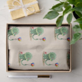 恐竜とバルーン誕生日 薄葉紙 (ギフト)