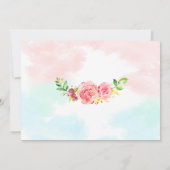 恐竜とユニコーンの誕生日の招待状2 招待状 (裏面)