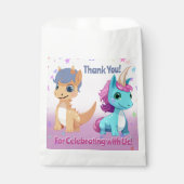 恐竜とユニコーン共同パーティーがバッグ フェイバーバッグ (正面)