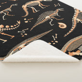 恐竜と化石の骨格 シェルパブランケット (3/4)