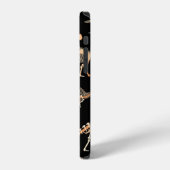 恐竜と化石の骨格 iPhoneケース (左側面)