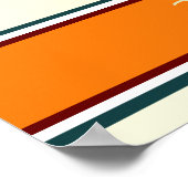 恐竜と手のひらのポスター ポスター (角)