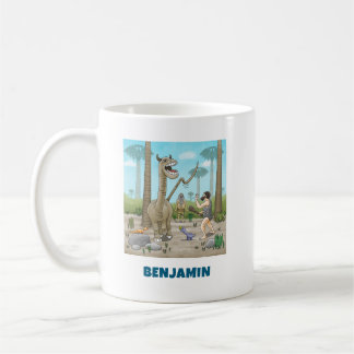 恐竜と旧石器時代 コーヒーマグカップ