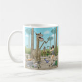 恐竜と旧石器時代 コーヒーマグカップ (左)
