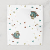 恐竜と星を持つ中性座席表 プレイスカード (外部開封)