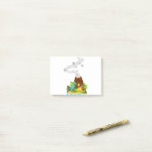 恐竜と火山 ポストイット (デスク上)