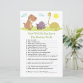 恐竜どのくらい良く赤ちゃんシャワーのゲームを知っている (スタンド正面)