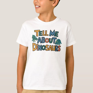 恐竜について教えて Tシャツ