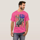 恐竜に乗る自由の女神 Tシャツ (正面フル)