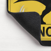 恐竜に注意(破損) マウスパッド (コーナー)