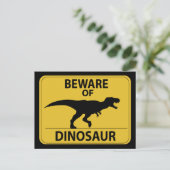 恐竜に用心 ポストカード (スタンド正面)