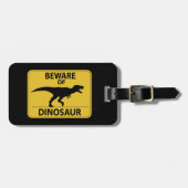 恐竜に用心 ラゲッジタグ (正面横)