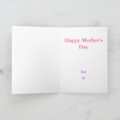 恐竜のおばあちゃんの日のホリデーカード シーズンカード (内部)