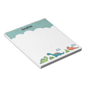 恐竜のおもしろいメモ帳 ノートパッド (アングル)