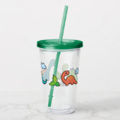 恐竜のおもしろい アクリルタンブラー (裏面)