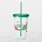 恐竜のおもしろい アクリルタンブラー (右)