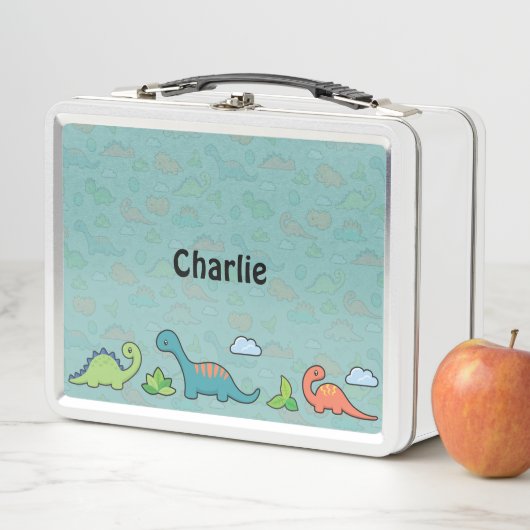 恐竜のおもしろい メタルランチボックス (インサイチュ)