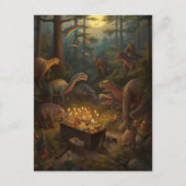 恐竜のお祝いポストカード ポストカード (正面)