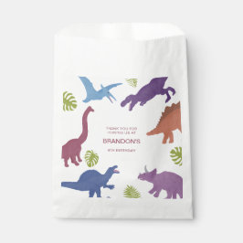 恐竜のかわいいディノの子供の誕生日パーティーの好意 フェイバーバッグ