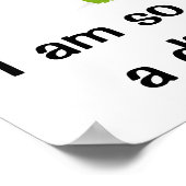 恐竜のかわいいポスター ポスター (角)