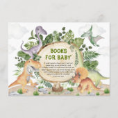 恐竜のかわいい先史時代の動物の本ベビー エンクロージャーカード (正面)