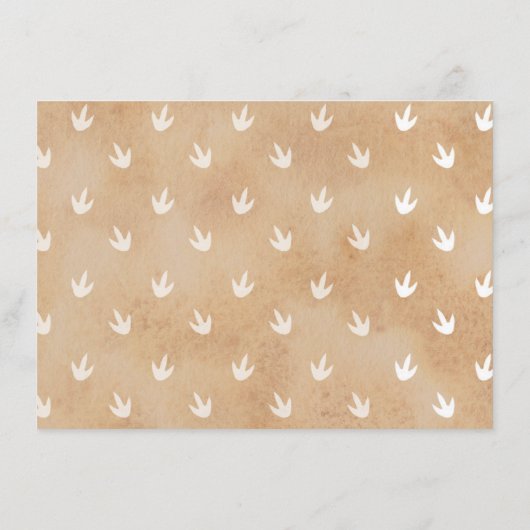 恐竜のかわいい先史時代の動物の本ベビー エンクロージャーカード (裏面)