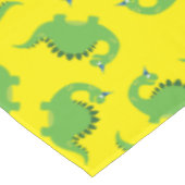 恐竜のかわいい最初の誕生日テーブルクロス テーブルクロス (アングル)