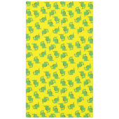 恐竜のかわいい最初の誕生日テーブルクロス テーブルクロス (正面)