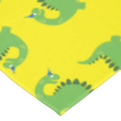 恐竜のかわいい最初の誕生日テーブルクロス テーブルクロス (アングル)