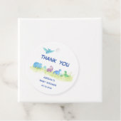 恐竜のかわいい赤ちゃんシャワーありがとう フェイバータグ (インサイチュ)