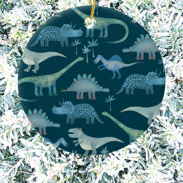 恐竜のかわいい セラミックオーナメント
