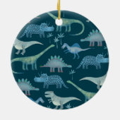 恐竜のかわいい セラミックオーナメント (裏面)