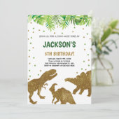 恐竜のすごいプレパーティーカード 招待状 (スタンド正面)