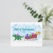 恐竜のそり乗り シーズンポストカード (スタンド正面)