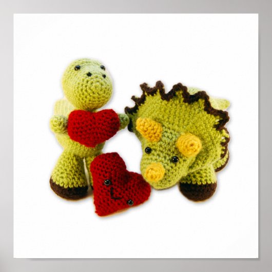 恐竜のぶら下がった壁 ポスター (正面)