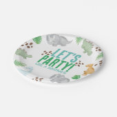 恐竜のようなパーティー、恐竜の誕生日紙プレート ペーパープレート (アングル)