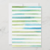 恐竜のような可愛い男の子パーティー誕生日 招待状 (裏面)