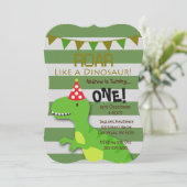 恐竜のように吼えろ!誕生日パーティーへの招待状 招待状 (スタンド正面)