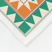 恐竜のアルファベットかわいい フリースブランケット (角)